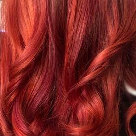red hair, balayage, refresh, new hair